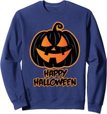 Happy Halloween Pumpkin Halloween Design Unisex Crewneck Sweatshirt