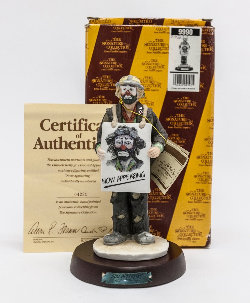 EMMETT KELLY JR.　エメット ケリー JR.　道化師人形 EMMETT KELLY JR 'SWEEPING UP' LIMITED EDITION - SIGNED | eBay