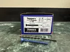 全新 Powers Tapper 1/4'x2-3/4 Phillips 平头螺丝 带 3/16 英寸 Tapper 钻头
