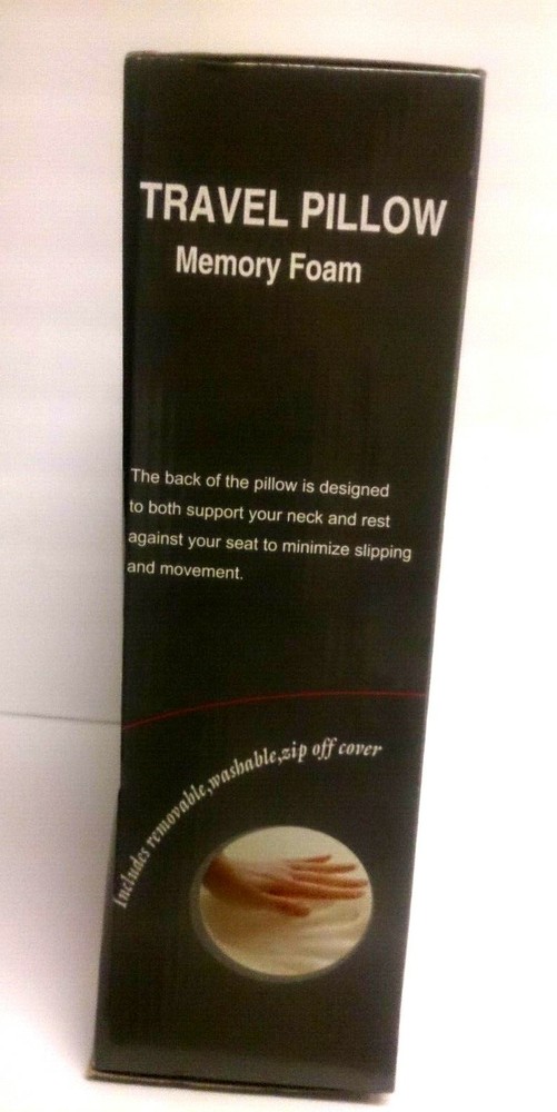 Memory Foam Travel Pillow for Neck Support & Head Rest