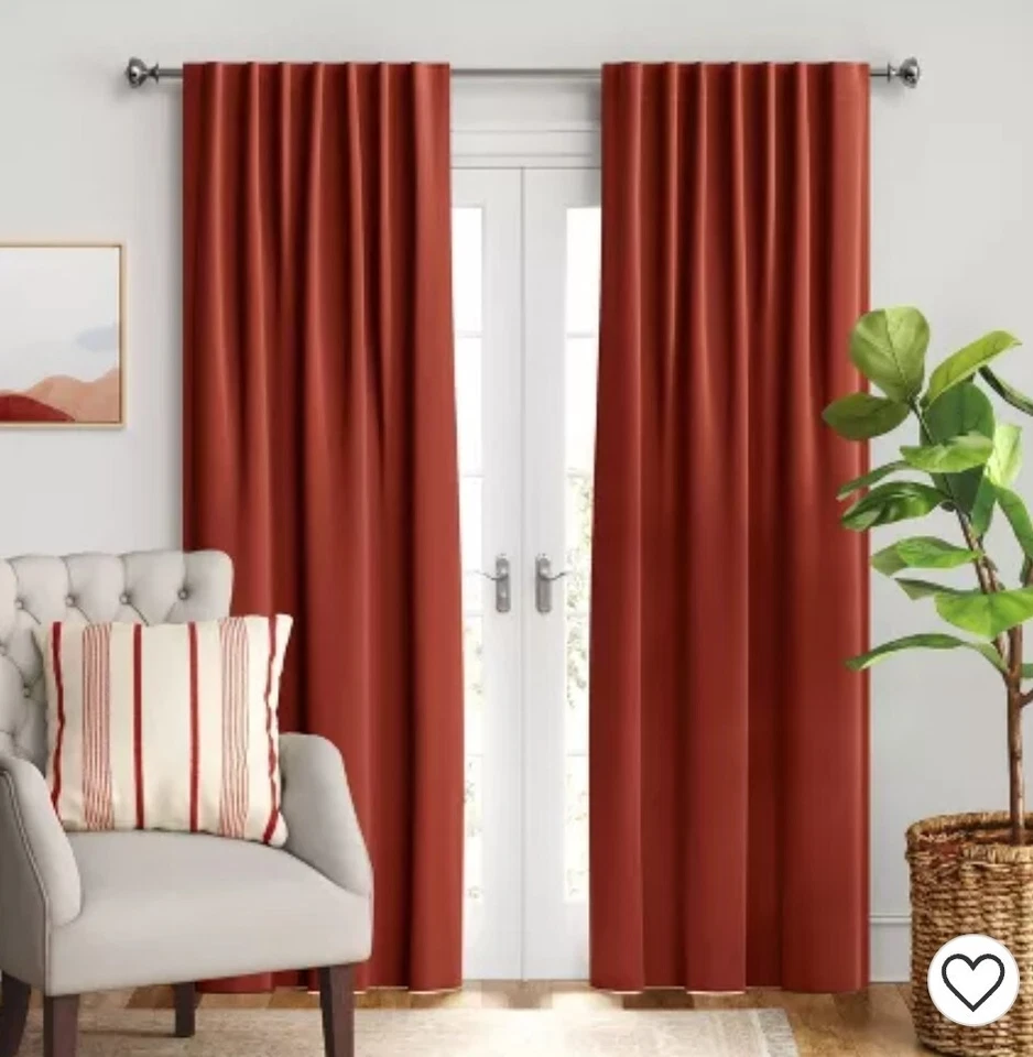 Umbral Cobre Terciopelo Blackout Paneles Cortina 63" L x 50" W (Un Panel) Foto 2 de 4