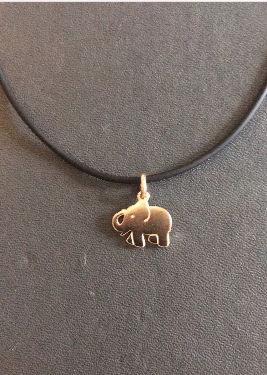 TOUS Elephant Vermeil Leather Pendant New Worn | eBay