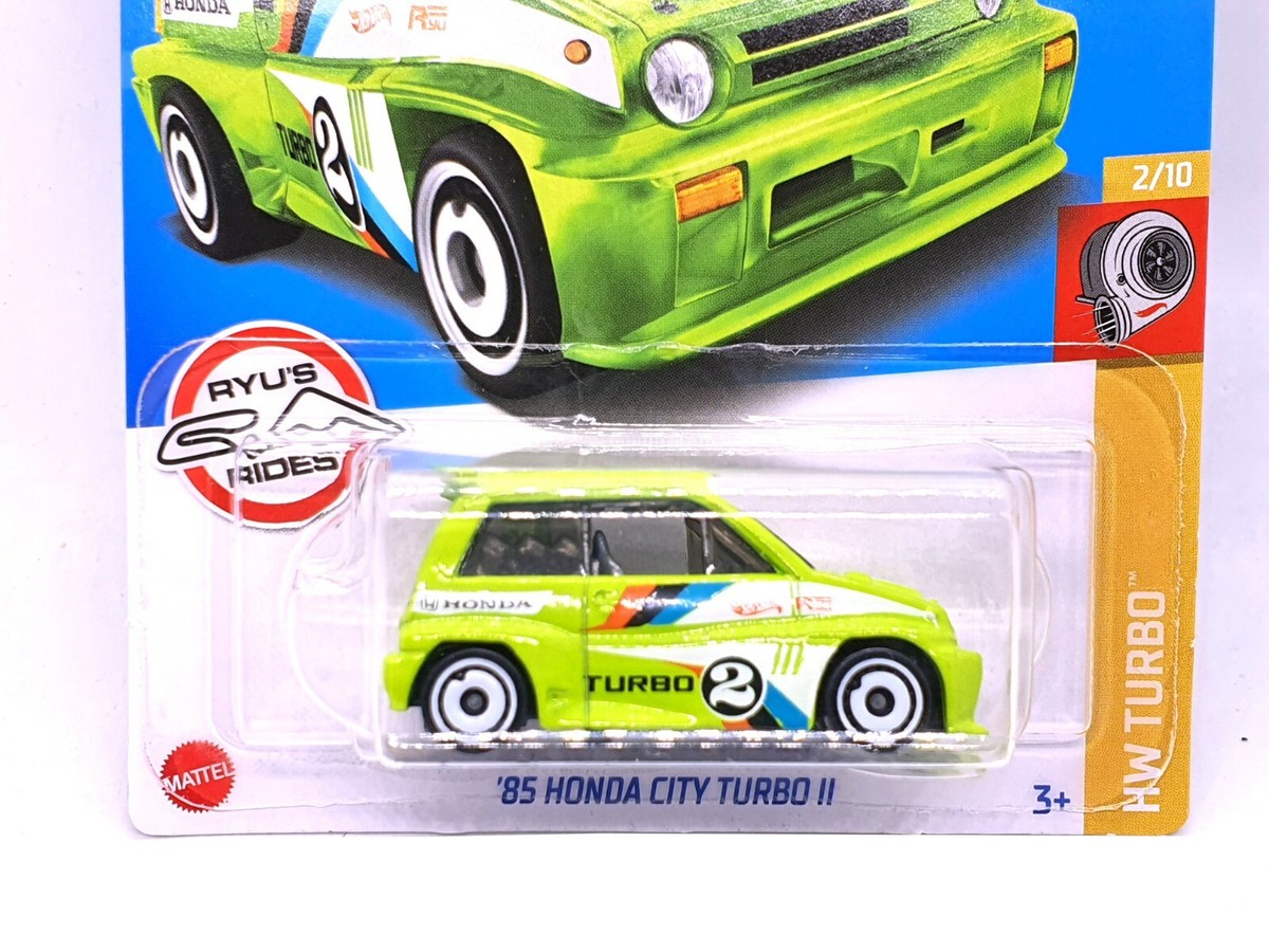 Hot Wheels JDM '85 Green Honda City Turbo II Kids Model Diecast
