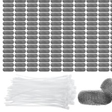 304 Stainless Steel Washing Machine Lint Traps - 200 Count for Long-Lasting Use