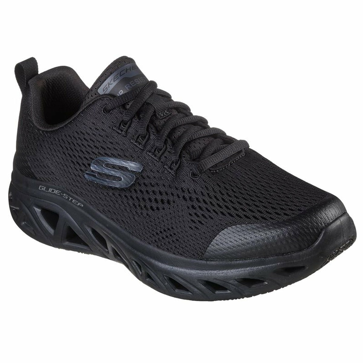 Skechers Men's 200081 Glide-Step SR Stauntap Black Slip