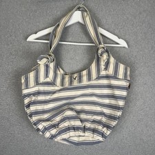 American Eagle Women's One Blue Beige Shoulder Bag Purse Slouch Hobo
