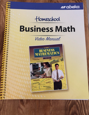 Abeka Business Math Video Manual Abeka  New Grades 9-12