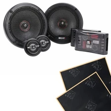 MB Quart PS1-216 6.5" Premium Component Speakers + Damping