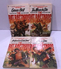 The Rat Bastards (Books 6-9) by John Mackie 1983 Paperbacks Set Jove