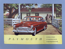 1951 PLYMOUTH Auto Advertising CATALOG Brochure Vintage Automobile Car