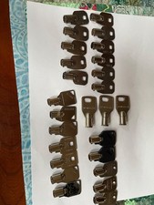 lot of 25 different vending barrel lock keys