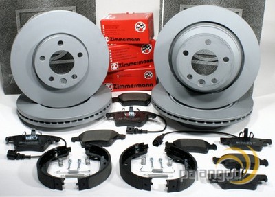 Zimmermann Bremsen Set Ø 308 mm + Ø 314 mm vorne + hinten für VW Touareg 2.5 TDi