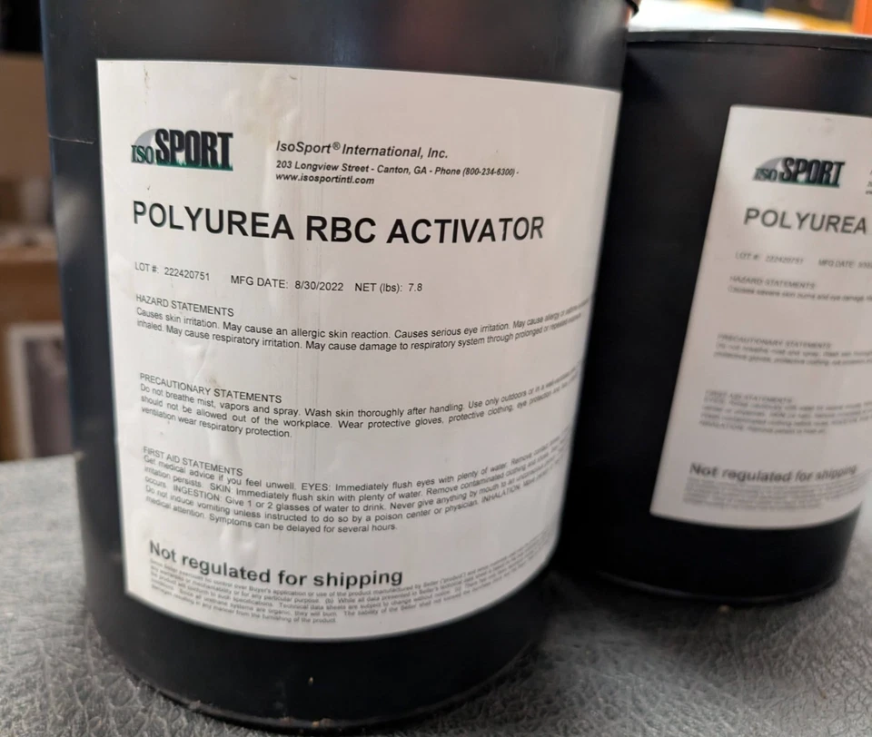 ISOTEC Polyurea RBC  Part A & B  2-Gallons Total Resin & Activator - Image 4 of 4