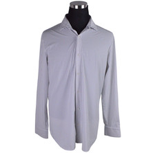 Mizzen Main Mens Shirt XL Trim Fit Blue White Check Stretch USA