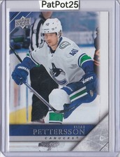 2020-21 Upper Deck T-64 Elias Pettersson tribute Vancouver Canucks