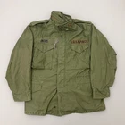 Vintage 70s Og107 M65 Field Jacket Green Full Zip Military Vietnam Size Medium R