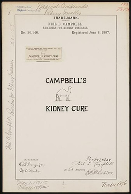 #ad Neil D. Campbell for Campbell#x27;s Kidney Cure brand Remedies for Kidney Diseases $12.99