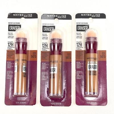 Maybelline Instant Age Rewind Eraser Multi-Use Concealer - Shade 147.5 - 3 Pack