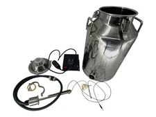 Stainless Steel Milk Can Distilling Boiler 8 Gallon Heating System w Controller