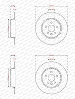 2X Ferodo 300Mm Bremsscheiben Voll Hinten Passend FüR Land Rover Discovery Range