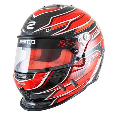 ZAMP - RZ-67D DIRT Racing Helmet | Flo Graphic | Snell SA2025 Auto / Kart Carbon