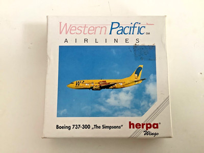 Herpa Wings 500470 1:500 Boeing 737-300 Western Pacific 'The Simpsons'  NIB