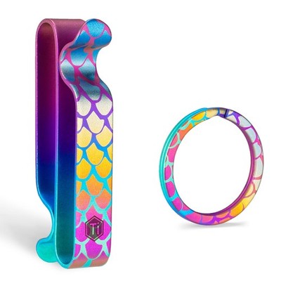 KM00 Titanium Decoration Clip Double Side Keychain Hook for Girls Clothing Dr...