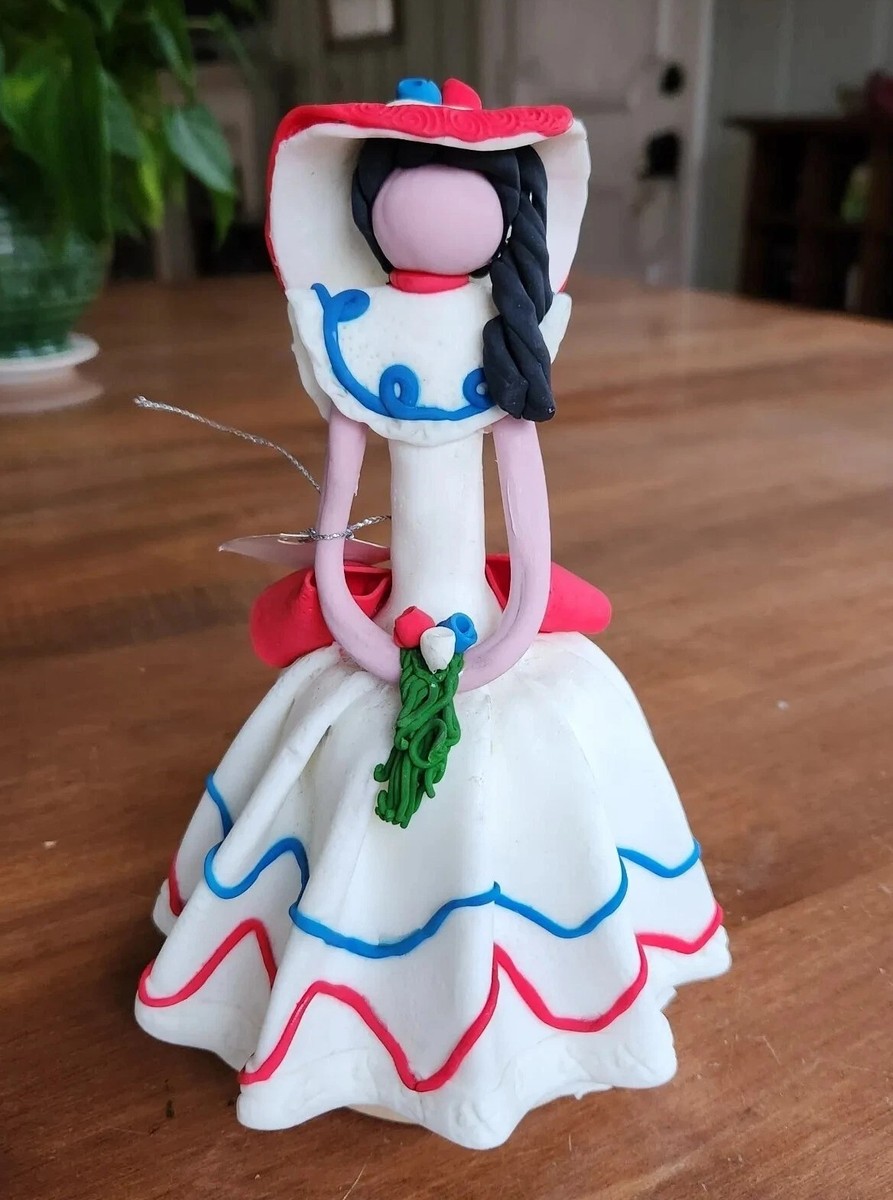 NEW Muñecas Mary No Face Doll Polymer Clay Dominican Republic