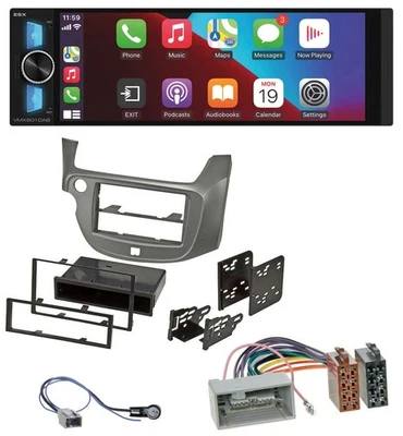 ESX Bluetooth USB MP3 DAB Autoradio für Honda Jazz (ab 2009) - silber - Bild 1 von 2
