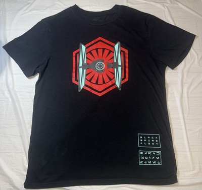 Star Wars Galaxy s Edge Black Spire Fleet Graphic T-Shirt LG Disney Park Tee