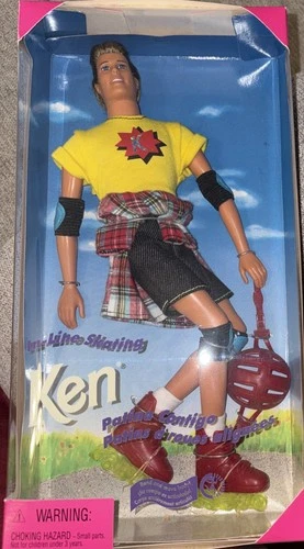 In-Line Skating Ken Doll With Rollerskates 1995 Mattel  #15474 NRFB NIB Vintage