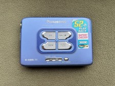 ☀️ Panasonic RQ-SX21 Stereo Kassetten-Player Walkman 1990er Blau Alugehäuse