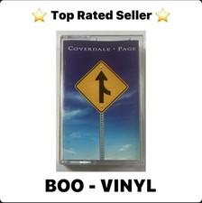 Coverdale Page Self Titled Cassette Tape Album EX / EX Condition
