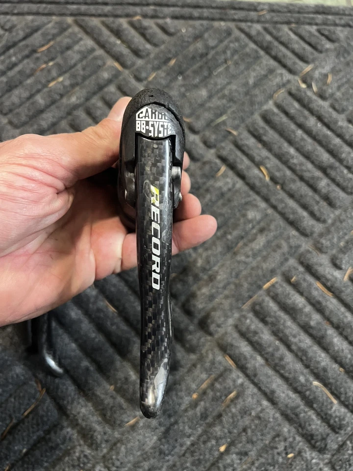 Palancas de cambio de llanta de carbono mecánicas Campagnolo Record de 10 velocidades 336 g Foto 4 de 4