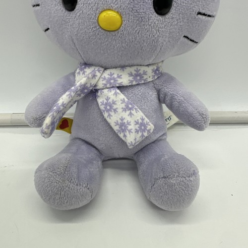 Lila Hello Kitty BAB Build A Bear Smallfrys 9" Winter Schneeflocken - Bild 3 von 9