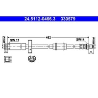 Bremsschlauch ATE 24.5112-0466.3 FüR Peugeot Fiat CitroëN Boxer Ducato Jumper