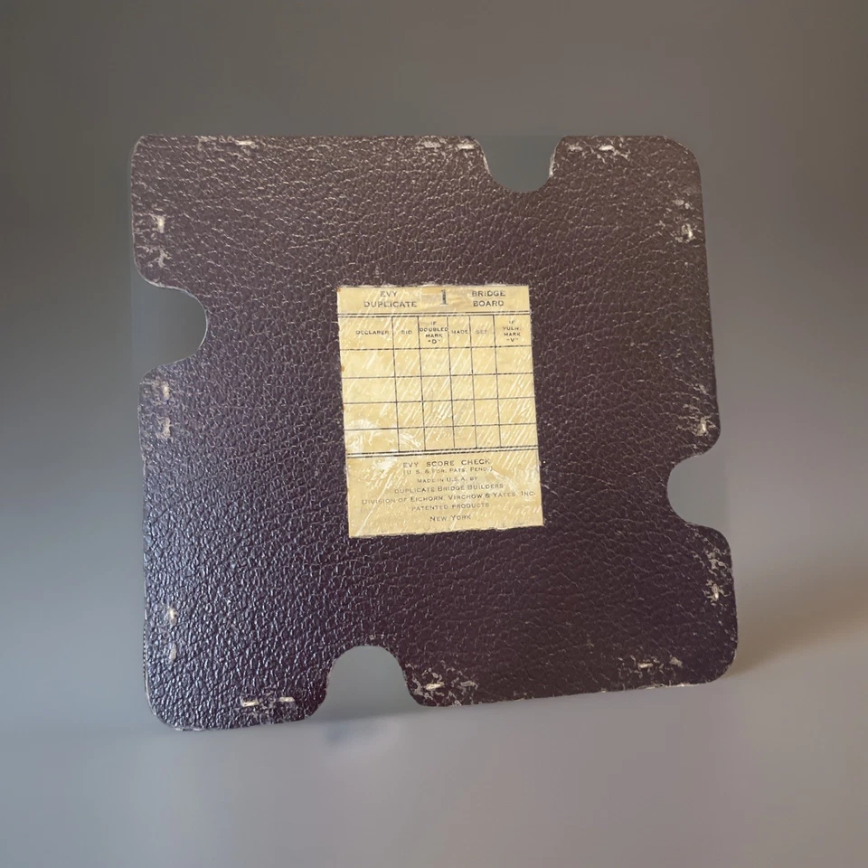 Evy Duplicate Cardboard Bridge Boards With Cards Set Of 16 Vintage - Image 4 of 4