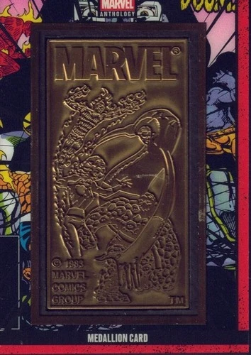 2025 PANINI MARVEL ANTHOLOGY MEDALLION CARD FANTASTIC FOUR 1961 #259 CORNER BOX!