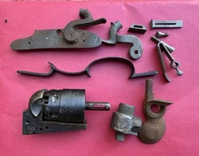 Lot Of Vintage Black Powder Muzzleloader Rifle Parts & More