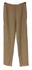 VTG Oscar de la Renta Womans Tan Twill Straight Leg Pant Minimalist Old Money 6