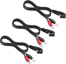 Ring Terminal Harness with 2ft 18AWG Cable and 2-Pin SAE Quick Disconnect Pl