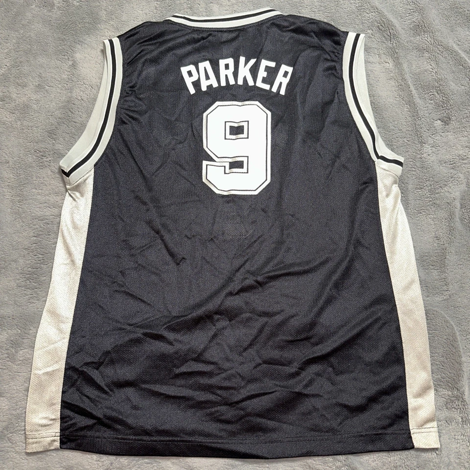 Camiseta de Colección Reebok Tony Parker San Antonio Spurs Niños XL 18-20 Hecha en Rusia Foto 2 de 4