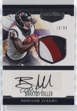 2016 Panini Plates & Patches Rookie /99 Braxton Miller #30 Patch Auto 3hd