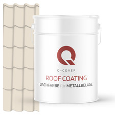 Dachfarbe für Metall 10L wetterfest UV- & rostbeständig Q-COVER