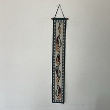Vintage Hanging Bell Pull Tapestry Red Hot Ch...
