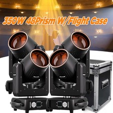350W LED Beam Gobo 48Prism Stage Lighting Moving Head Light DJ Bar Party w/Case