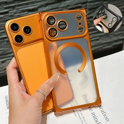 For iPhone 17 Pro Max 16 15 Mag Safe Case Matte Shockproof Camera Lens Cover
