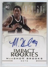 2012-13 Panini Intrigue Impact Rookies Auto 36/199 MarShon Brooks #10 Auto 0v1
