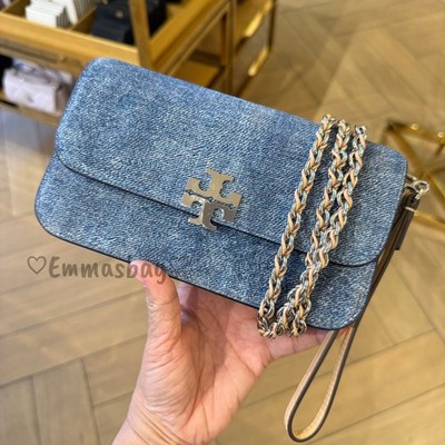 Tory Burch Britten Chain Wallet Wristlet Crossbody 180092 $435 | eBay