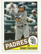  2020 TOPPS BASEBALL - MANNY MACHADO - 1985 35th ANNIVERSARY - #82 - PADRES
